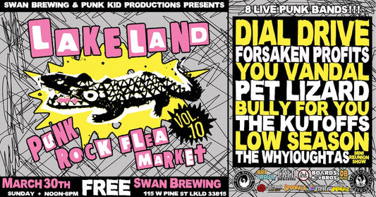 Lakeland Punk Rock Flea Market - March 30th - 12-6pm