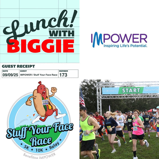 IMPOWER & Stuff Your Face Race- Mary Cortez and Howard Abell