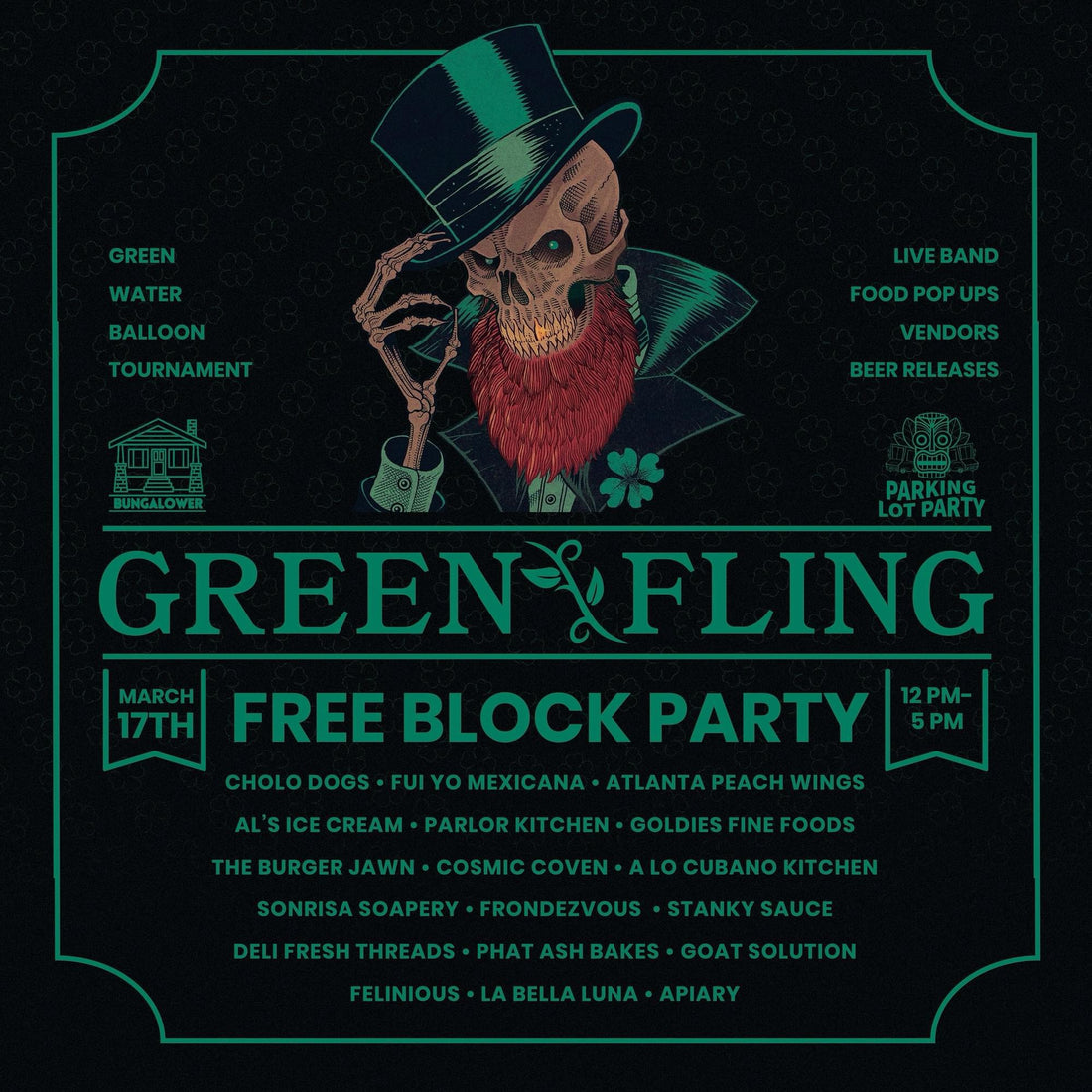 St Patrick's Day at Tactical Brewing - Green Fling - March 17th 12-5pm