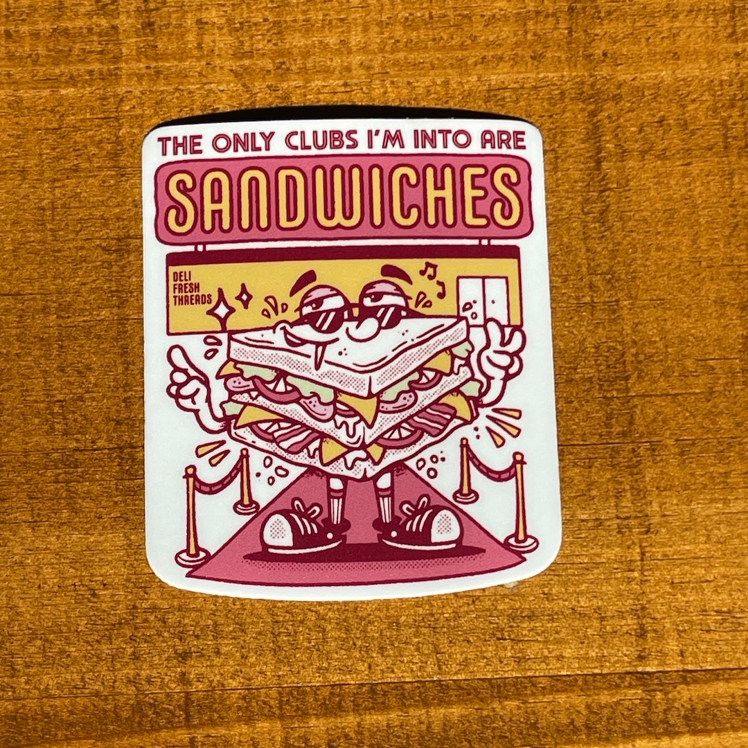 Club Sandwich Sticker