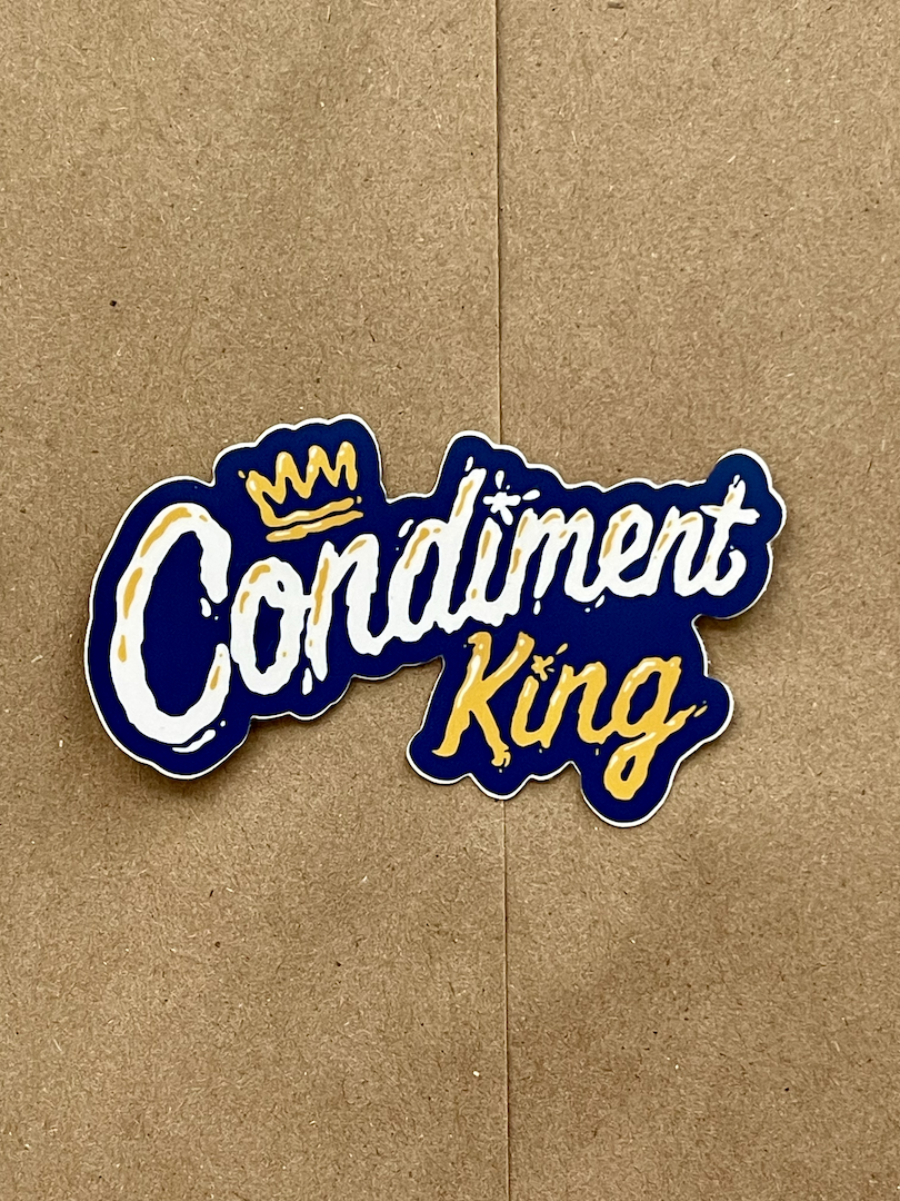 Condiment King Sticker