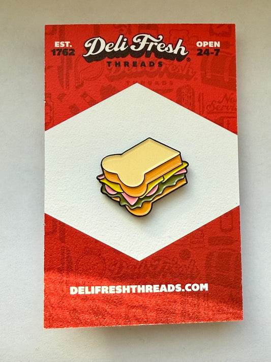 DFT Sandwich Emoji Enamel Pin