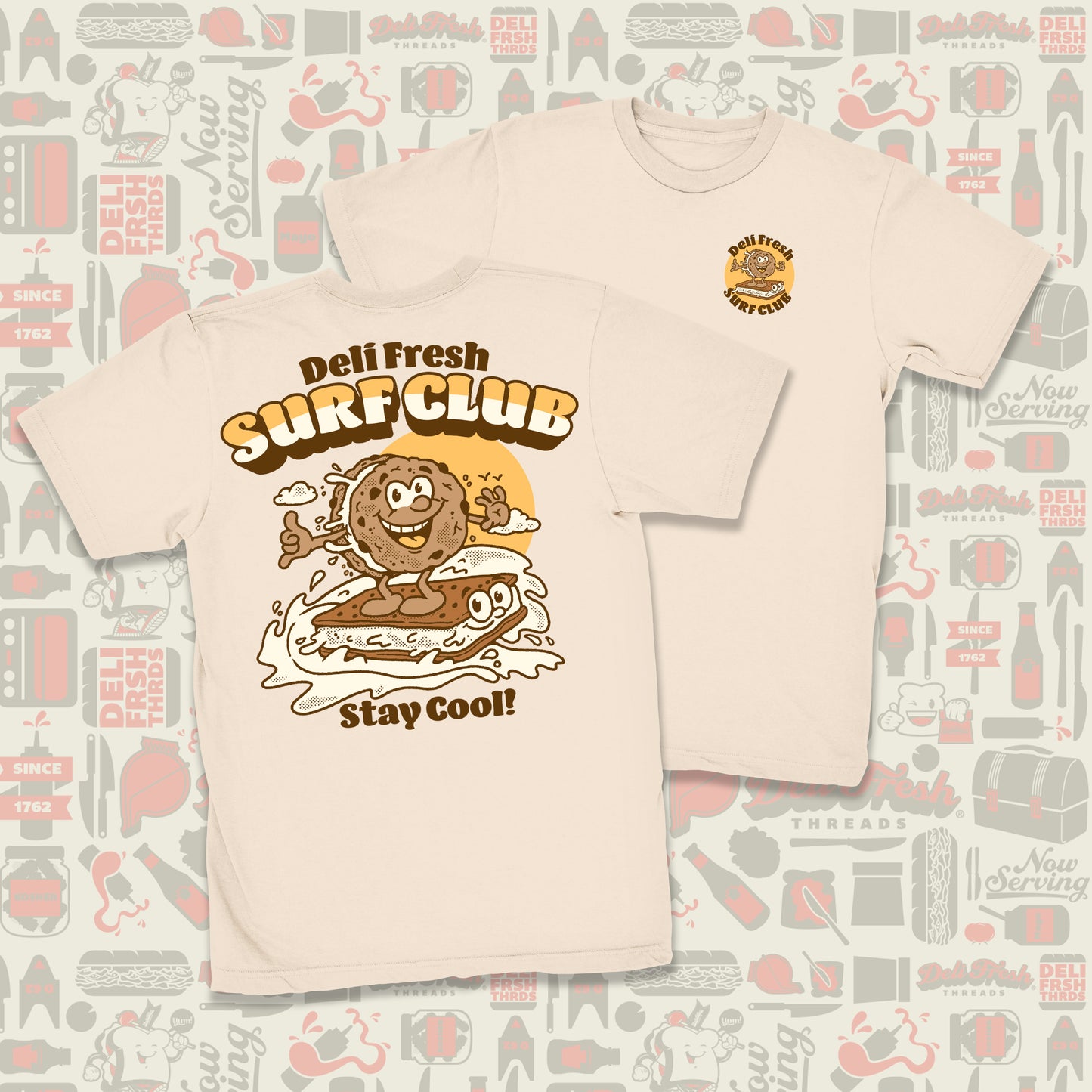 Ice Cream Sandwich Surf Club Tee