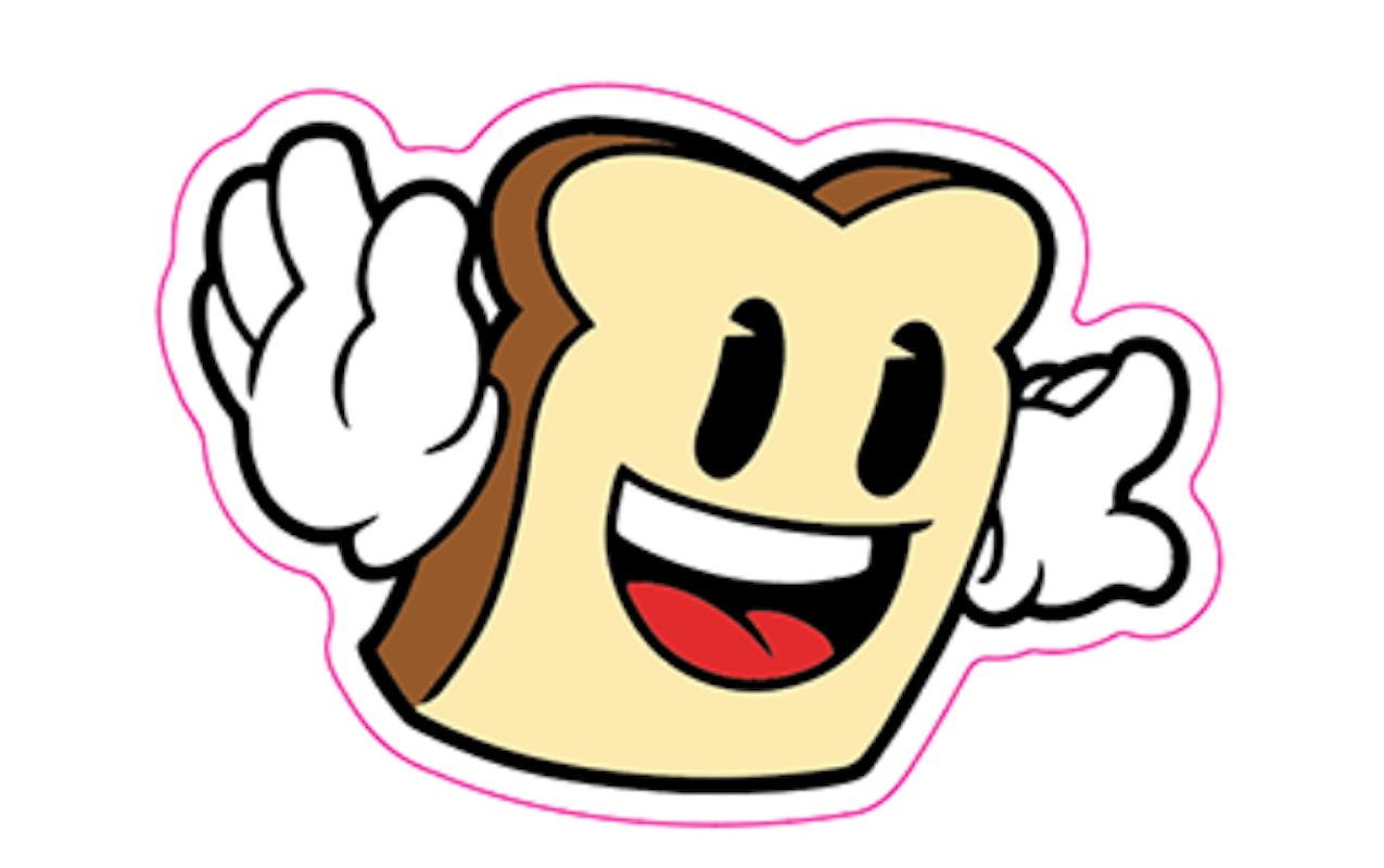 Flying Biggie Bread Sticker