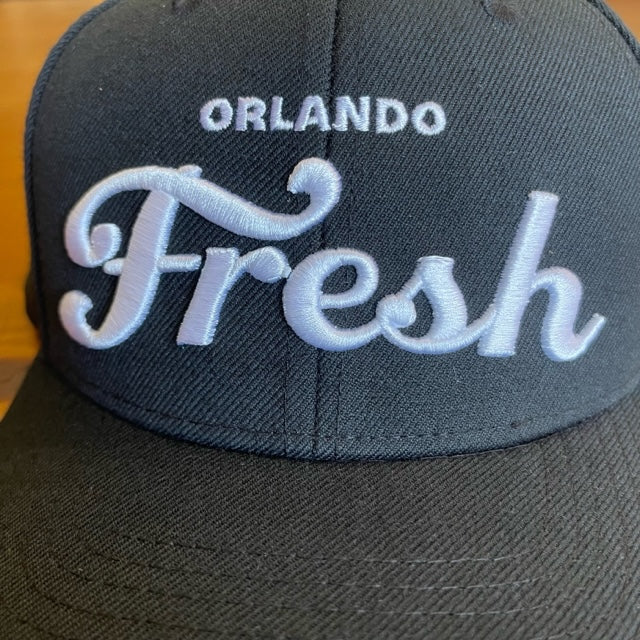 Closeup of the Orlando Fresh Snapback hat