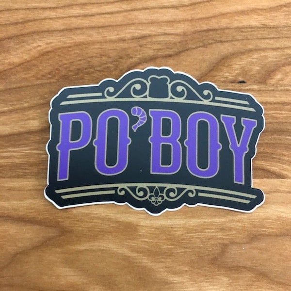 Po'Boy Sticker
