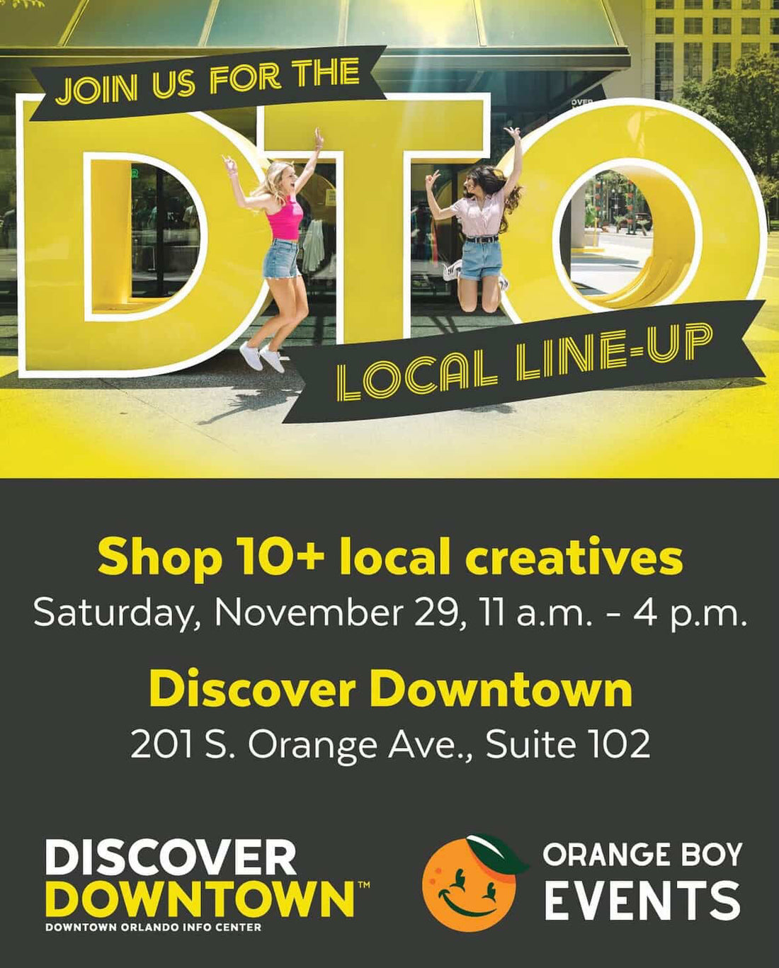 The DTO Local Line-Up- Nov 29th 11a-4p