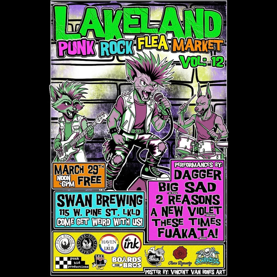 Event- March 29th- Lakeland Punk Rock Flea Market at Swan Brewing