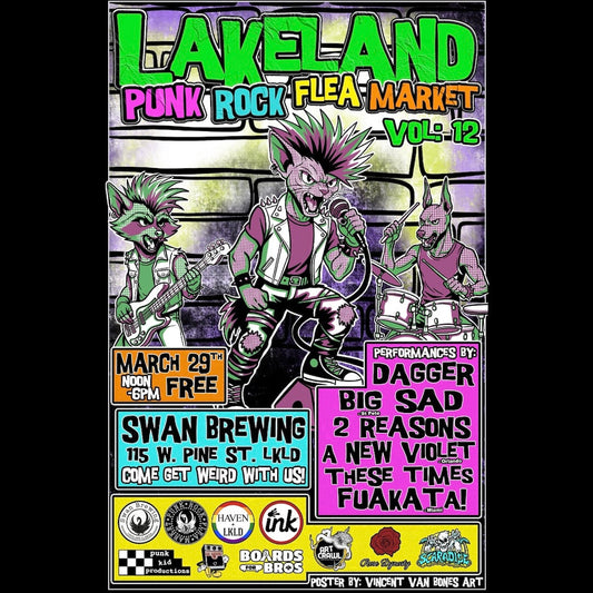 Event- March 29th- Lakeland Punk Rock Flea Market at Swan Brewing