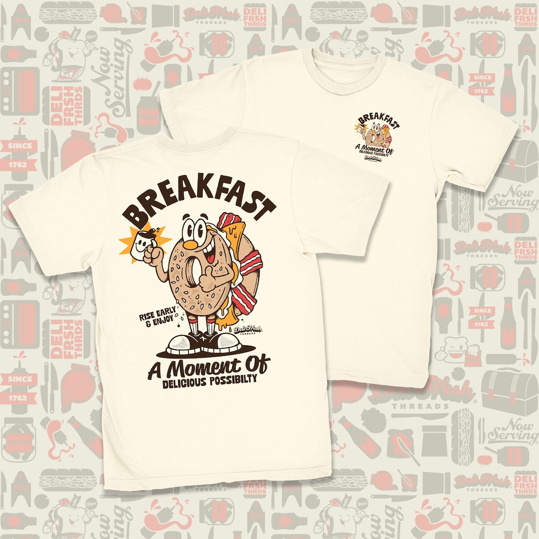 Rise and Shine with the Breakfast Bagel Sandwich T-shirt!