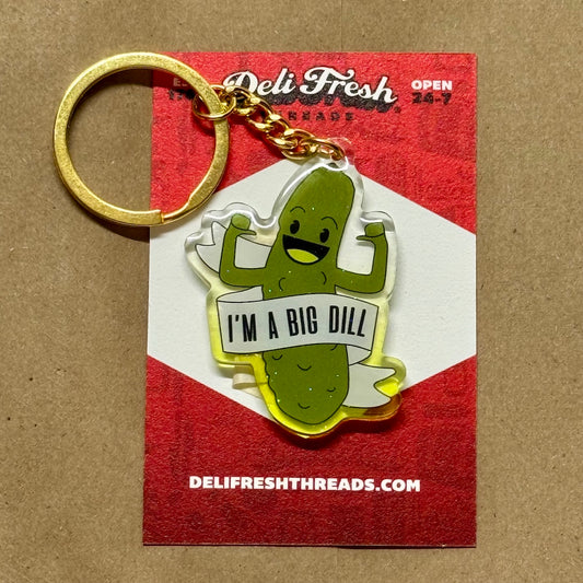Big Dill Pickle Acrylic Keychain
