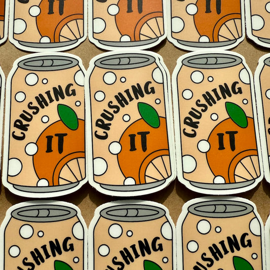 Crushing It Sticker