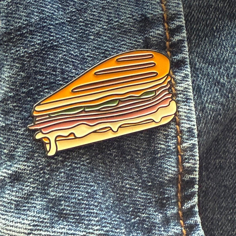 Cuban Sandwich Enamel Pin