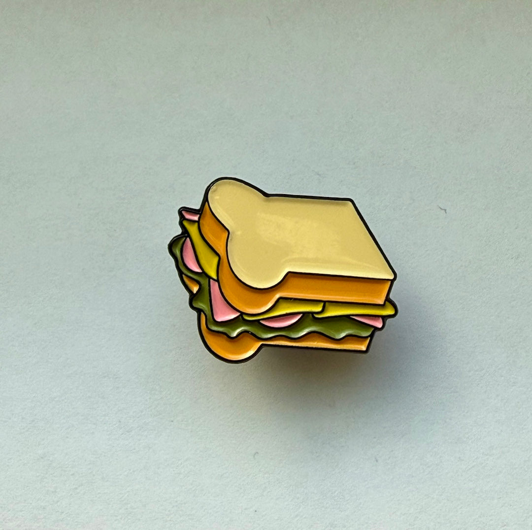 DFT Sandwich Emoji Enamel Pin