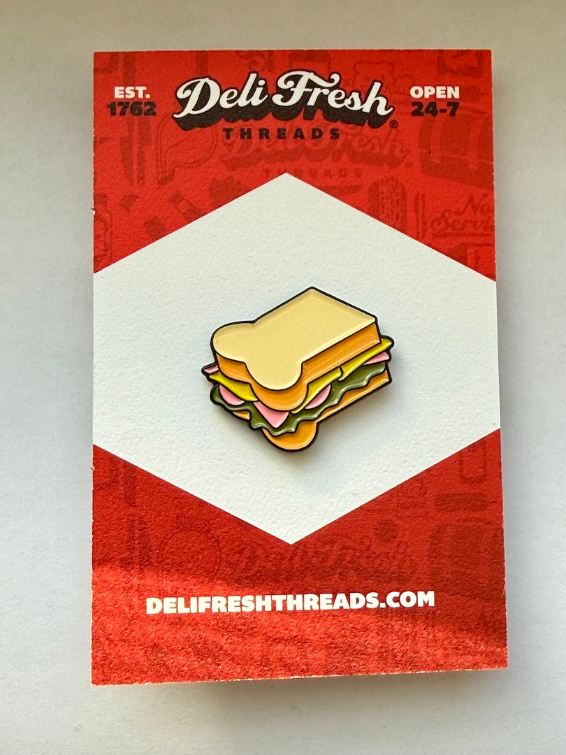 DFT Sandwich Emoji Enamel Pin