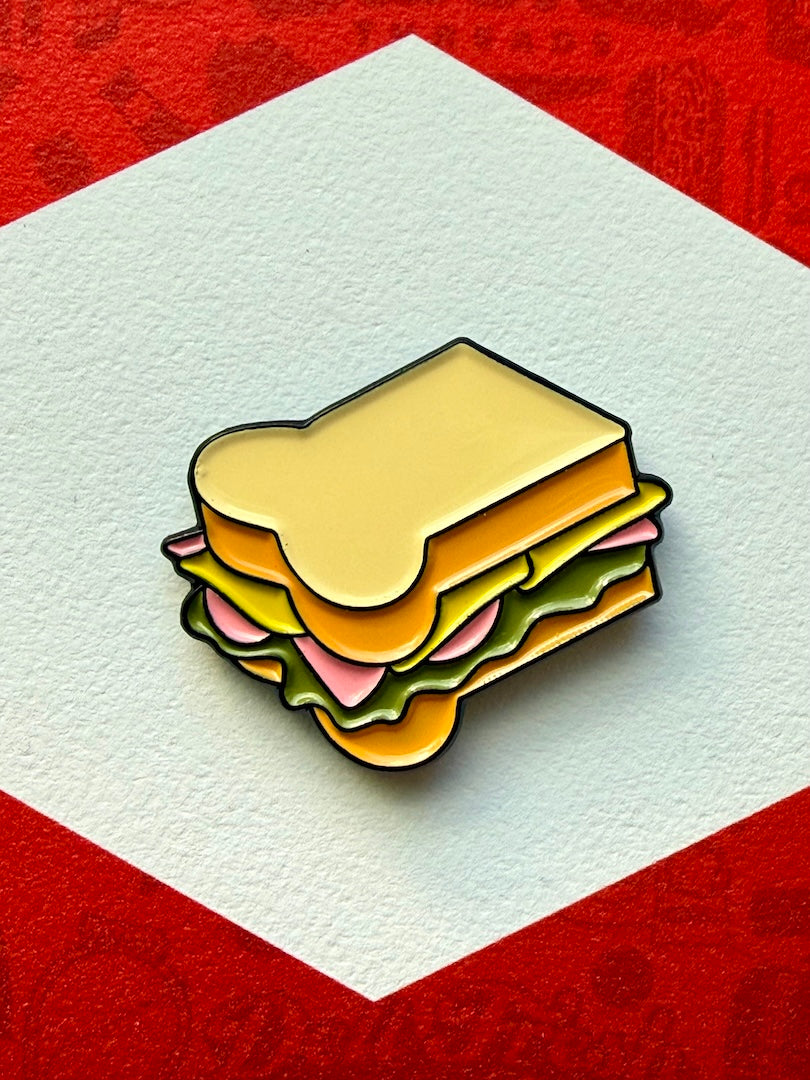 DFT Sandwich Emoji Enamel Pin