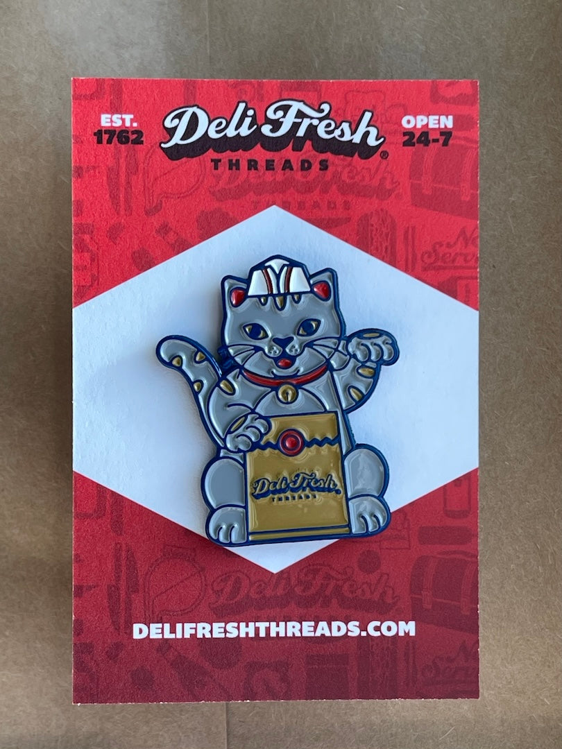 Lucky Deli Cat Enamel Pin