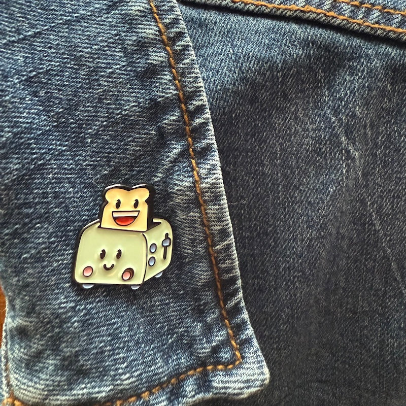 Morning Toast Enamel Pin