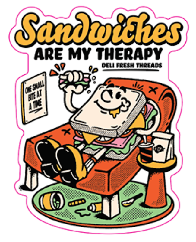 Sandwich Therapy Sticker
