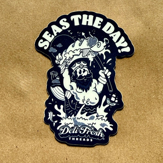 Seas The Day Sticker