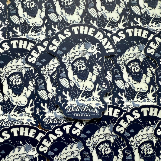 Seas The Day Sticker