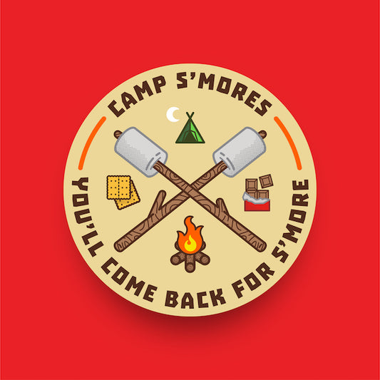Camp S'mores Sticker