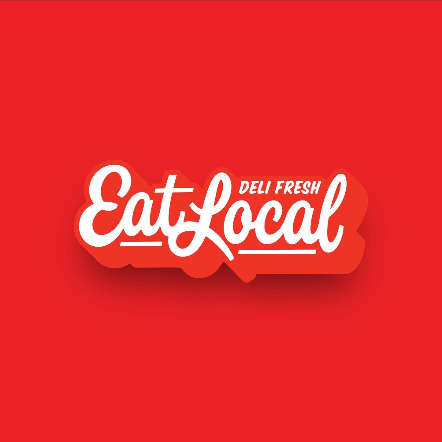 Eat Local Sticker
