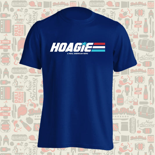 Navy Blue Hoagie A Real American Hero T-shirt