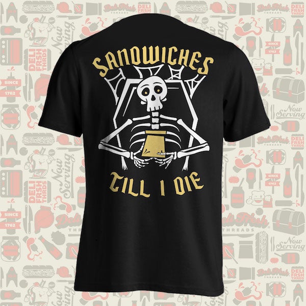 Mockup of the back- Sandwiches Till I Die
